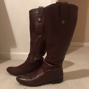 Aldo Mahogany Riding Boots